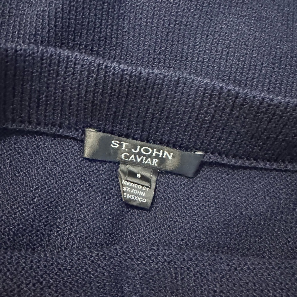 St. John Navy Skirt